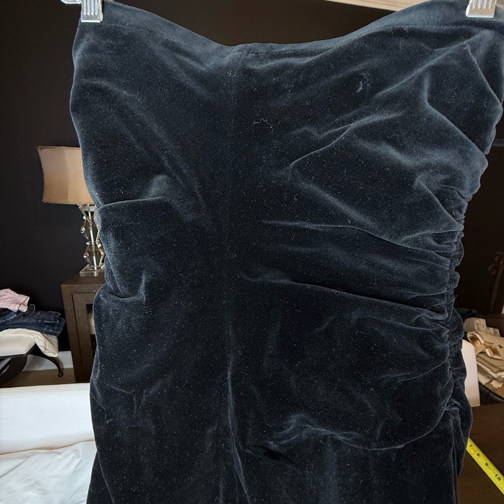 Theory from Neiman Marcus velvet strapless dress